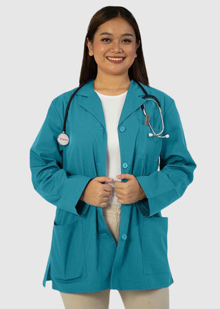 Panda Uniform Made in USA Women's 32 Inch Length Colored Labcoat