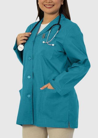 Panda Uniform Made in USA Women's 32 Inch Length Colored Labcoat