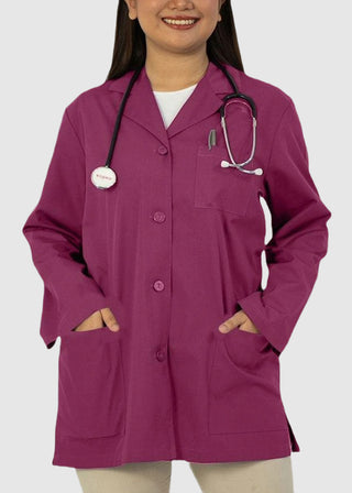 Panda Uniform Made in USA Women's 32 Inch Length Colored Labcoat