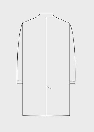 Panda Uniform Made in USA Unisex 40 Inch Long Lab coat