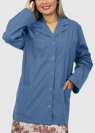 Panda Uniform Made in USA Women's 32 Inch Snap Front Lab coat