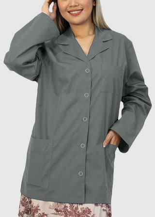 Panda Uniform Made in USA Women's 32 Inch Snap Front Lab coat