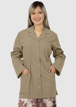 Panda Uniform Made in USA Women's 32 Inch Snap Front Lab coat
