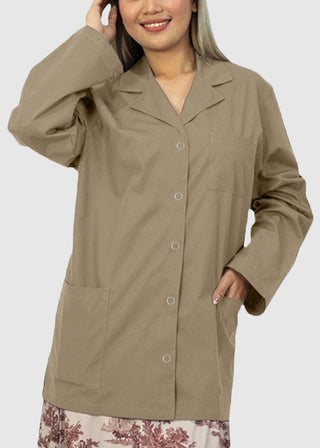 Panda Uniform Made in USA Women's 32 Inch Snap Front Lab coat