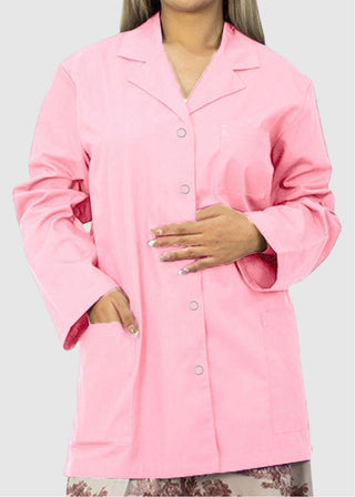 Panda Uniform Made in USA Women's 32 Inch Snap Front Lab coat