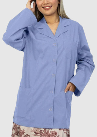 Panda Uniform Made in USA Women's 32 Inch Snap Front Lab coat