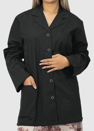 Panda Uniform Made in USA Women's 32 Inch Snap Front Lab coat