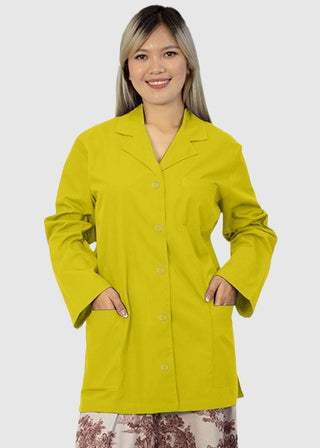 Panda Uniform Made in USA Women's 32 Inch Snap Front Lab coat