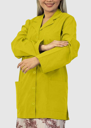 Panda Uniform Made in USA Women's 32 Inch Snap Front Lab coat