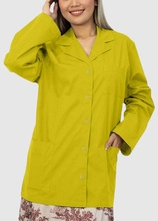 Panda Uniform Made in USA Women's 32 Inch Snap Front Lab coat