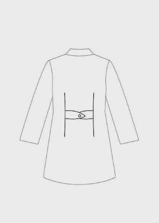 Panda Uniform Made in USA Women's 32 Inch Snap Front Lab coat