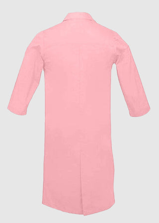 Panda Uniform Unisex Snap Front 40 Inch Three-Quarter Sleeves Lab Coat