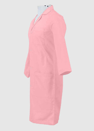 Panda Uniform Made in USA Unisex Snap Front 40 Inch Three-Quarter Sleeves Lab coat