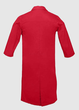 Panda Uniform Unisex Snap Front 40 Inch Three-Quarter Sleeves Lab Coat