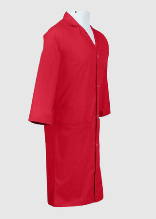 Panda Uniform Unisex Snap Front 40 Inch Three-Quarter Sleeves Lab Coat