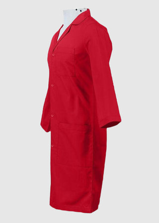 Panda Uniform Unisex Snap Front 40 Inch Three-Quarter Sleeves Lab Coat