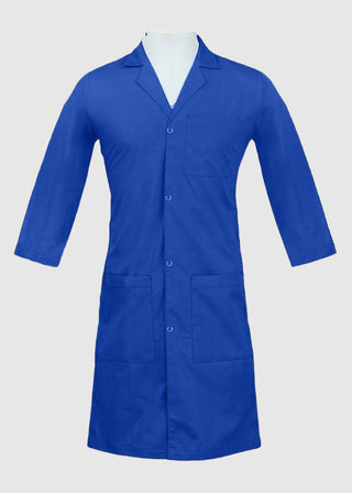 Panda Uniform Unisex Snap Front 40 Inch Three-Quarter Sleeves Lab Coat