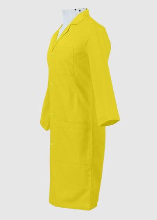 Panda Uniform Made in USA Unisex Snap Front 40 Inch Three-Quarter Sleeves Lab coat