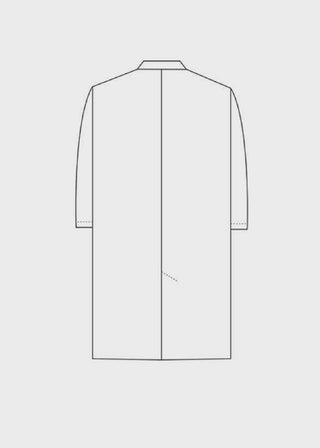Panda Uniform Unisex Snap Front 40 Inch Three-Quarter Sleeves Lab Coat
