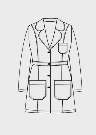 Panda Uniform Made in USA Women 34 Inch Medical Consultation Lab Coat