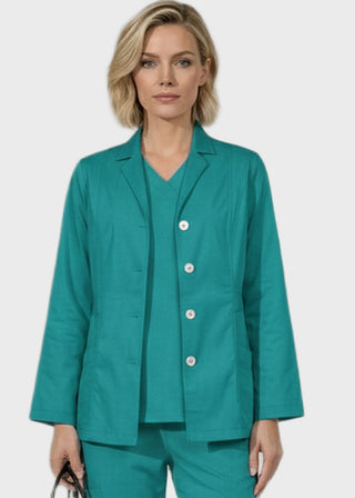 Panda Uniform Made in USA Women's 30-Inch length Short Medical Lab Coat