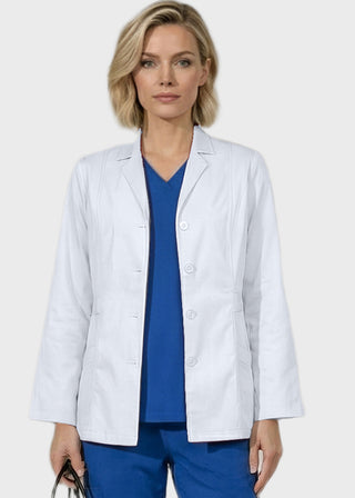 Panda Uniform Made in USA Women's 30-Inch length Short Medical Lab Coat