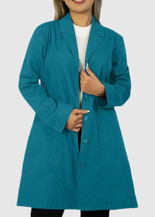 Panda Uniform Made in USA Women 36 Inch length Colored Lab Coat