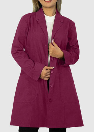 Panda Uniform Made in USA Women 36 Inch length Colored Lab Coat