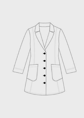 Panda Uniform Made in USA Women 36 Inch length Colored Lab Coat