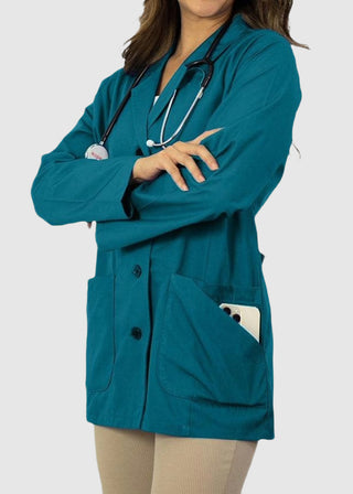 Panda Uniform Made in USA Women's 29 Inch Short Lab Coat