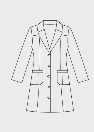 Panda Uniform Made in USA Women's 36 Inch Colored Lab Coat
