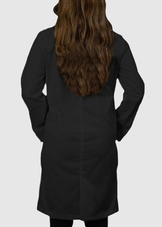 Panda Uniforms Made in USA Unisex 37 Inches No Pocket Zip Front Lab Coat