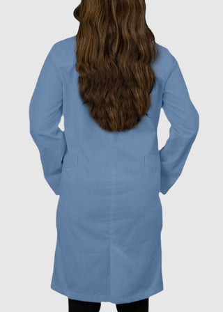 Panda Uniforms Made in USA Unisex 37 Inches No Pocket Zip Front Lab Coat