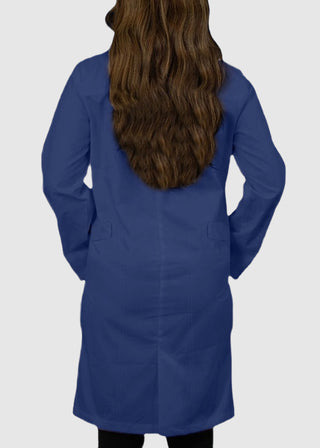 Panda Uniforms Made in USA Unisex 37 Inches No Pocket Zip Front Lab Coat