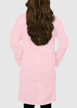 Panda Uniforms Made in USA Unisex 37 Inches No Pocket Zip Front Lab Coat