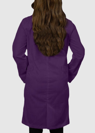 Panda Uniforms Made in USA Unisex 37 Inches No Pocket Zip Front Lab Coat