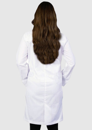 Panda Uniforms Made in USA Unisex 37 Inches No Pocket Zip Front Lab Coat