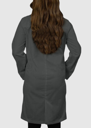 Panda Uniforms Made in USA Unisex 37 Inches No Pocket Zip Front Lab Coat