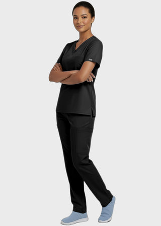 Panda Uniform Made in USA Unisex V-neck Tunic Nursing Scrub Top