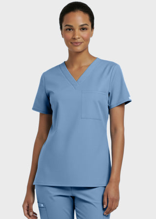 Panda Uniform Made in USA Unisex V-neck Tunic Nursing Scrub Top