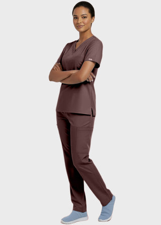 Panda Uniform Made in USA Unisex V-neck Tunic Nursing Scrub Top