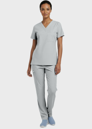 Panda Uniform Made in USA Unisex V-neck Tunic Nursing Scrub Top