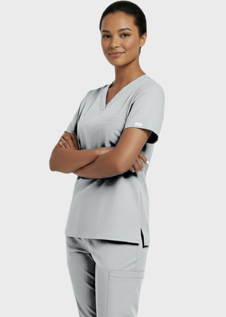 Panda Uniform Unisex V-neck Nursing Scrub Top
