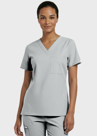 Panda Uniform Made in USA Unisex V-neck Tunic Nursing Scrub Top