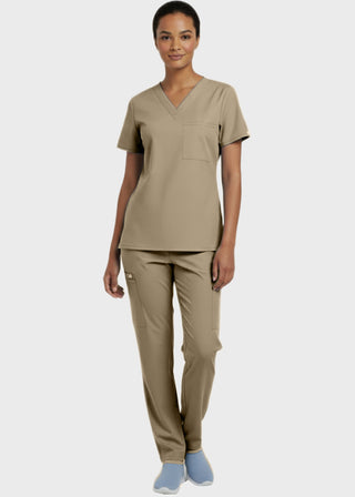 Panda Uniform Made in USA Unisex V-neck Tunic Nursing Scrub Top