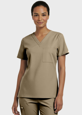 Panda Uniform Made in USA Unisex V-neck Tunic Nursing Scrub Top