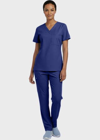 Panda Uniform Made in USA Unisex V-neck Tunic Nursing Scrub Top
