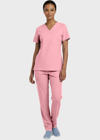 Panda Uniform Made in USA Unisex V-neck Tunic Nursing Scrub Top