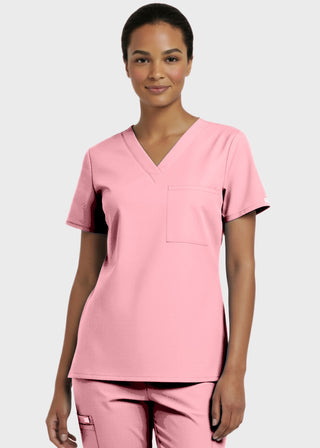 Panda Uniform Made in USA Unisex V-neck Tunic Nursing Scrub Top