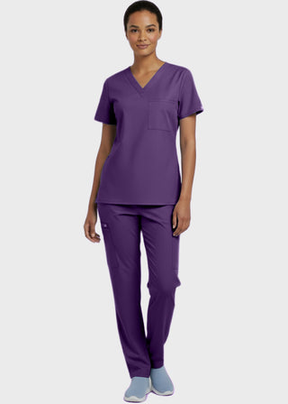 Panda Uniform Made in USA Unisex V-neck Tunic Nursing Scrub Top